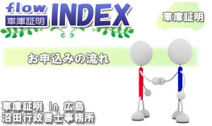 お申込みの流れ 車庫証明