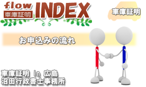 お申込みの流れ 車庫証明
