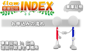 お申込みの流れ 車庫証明